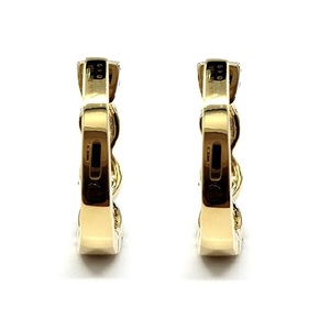 Hermoso Simple Bling giro diseño 18k oro amarillo del SI ronda diamante joyas aros pendientes para boda fiesta - Product Image 3
