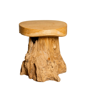 ARTERRA Tabouret champignon en racine de teck artisanal, design rustique, durable et écologique, pour hôtels, appartements et entrepôts de luxe - Product Image 1