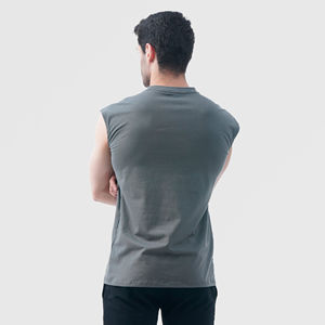 เสื้อกล้ามผู้ชายคุณภาพสูง ผ้าฝ้าย 180 GSM ระบายอากาศได้ดี เหมาะสำหรับออกกำลังกายและเล่นกีฬา - Product Image 5