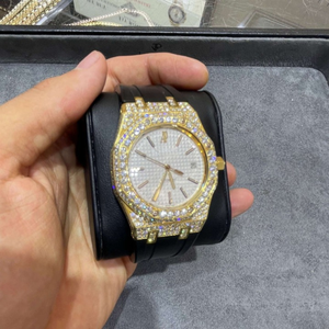 Reloj Clásico Personalizado para Hombre con Diamantes Cultivados en Laboratorio, Estilo Hip Hop, Joyería de Diamantes, Mejor Calidad, Precio al por Mayor - Product Image 1