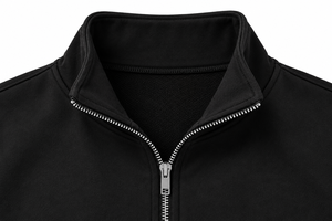 Ensemble de survêtement en molleton noir pour femme avec pantalon de jogging et fermeture éclair sur le devant - Product Image 3