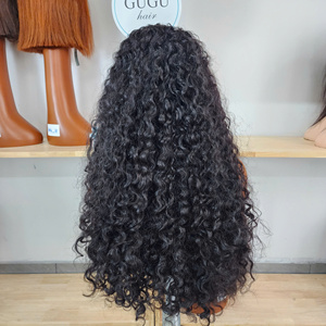 Human Hair <b>Wig</b> Virgin High Grade Vietnamese Burmese Curl 26 inches 13x4 frontal Style 180%-250% Density Gugu Hair - Product Image 4