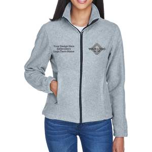 แจ็กเก็ตขนแกะซิปเต็มตัวสำหรับผู้หญิง8481 2025ปักโลโก้ด้วยข้อความให้ความอบอุ่นรูปทรงอุ่น - Product Image 2