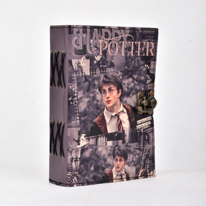 Vintage Wizard School Inspired Leather Journal <b>A5</b> With 100 Pages Lock Diary Magical Theme Writing <b>Notebook</b> Fantasy Premium Gift - Product Image 3