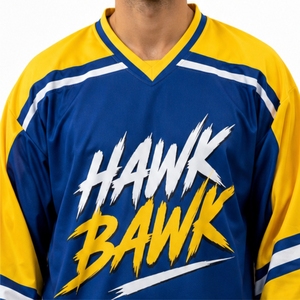 Maillot de hockey personnalisé pour homme, manches longues, performance sportive, respirant, coupe athlétique, pour homme - Product Image 4