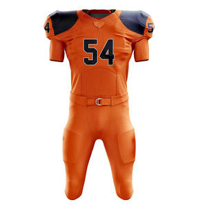 Uniforme de football américain de qualité supérieure, vêtements de sport, couleur orange, uniforme de football américain unique, ensemble d'uniforme de football américain - Product Image 3