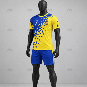 Camiseta de Fútbol Personalizada RUIWO para Hombre, 100% Poliéster, Transpirable, Cuello Redondo, Manga Corta, Uniforme de Fútbol de Verano, Impresión Digital Rápida - Product Image 3
