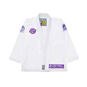 ชุดยิวยิตสู BJJ ผ้าฝ้ายแท้ 100% ทอแบบเพิร์ลวีฟ 450 GSM ชุดกิโมโนบราซิลเลี่ยนยิวยิตสู ได้รับการรับรองจาก IBJJF รับผลิตตามแบบ OEM ODM ขายส่ง - Product Image 3