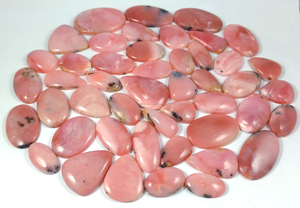 Wholesale Radha Arts <b>Pink</b> Opal Cabochon Natural Polished Gemstone Necklace Pendant Jewelry Making 20mm-35mm Rajasthan - Product Image 3