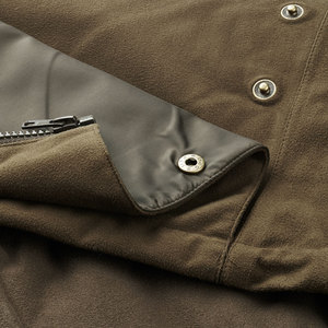 Veste de randonnée et de chasse respirante coupe-vent de couleur unie, en toile 100% coton avec logo personnalisé pour la saison hivernale - Product Image 3