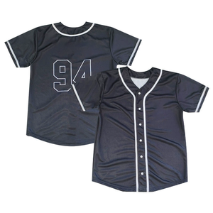Camiseta de Béisbol Personalizada con Cuello en V, Manga Corta, Impresión de Letras y Logotipo Personalizados, Absorbente de Sudor, Talla Grande, 100% Poliéster - Product Image 2