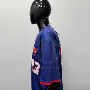 Venta Directa de Fábrica, Camiseta de Béisbol Transpirable de Manga Corta para Verano, Ropa Deportiva para Hombre, 100% Poliéster de Secado Rápido - Product Image 6