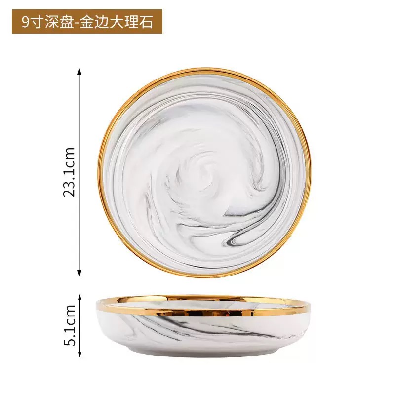 9 inches deep plate