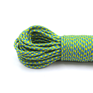 Yellow Camo 4mm Paracord Rope 550 Type Nylon Utility <b>Cord</b> for Camping, Survival, Craft and DIY Use - Product Image 2