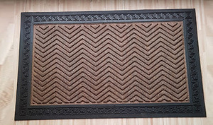 Jucor PVC Geometric Modern Anti-Slip Outdoor Floor <b>Mats</b> with Floral Vertical Pattern Rectangle Shape Movable Design for Baptism - Product Image 2