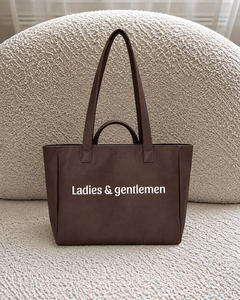 Sac fourre-tout en cuir PU marron avec fermeture éclair, grande capacité, sac à bandoulière pour les trajets quotidiens et la plage - Product Image 1