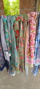 Pareos de Algodón 100% Hechos a Mano en India con Estampado de Bloques para Mujer, Cubrebaños de Playa, Precio al por Mayor, Sarongs y Bufandas Indias - Product Image 5