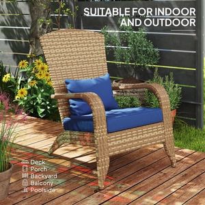 Sedie da Esterno in Rattan per Braciere - Product Image 3