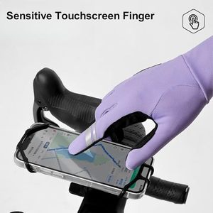 Winter Windproof Cycling <b>Gloves</b> Thicken Palm Cushion <b>Touchscreen</b> Hand Warm Fleece Liners <b>Gloves</b> for Running Driving - Product Image 4