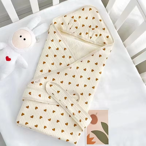 ผ้าห่อตัวเด็กมีฮู้ด ลายพิมพ์รุ้ง นุ่ม น้ำหนักเบา สำหรับเด็กทารก - Product Image 4