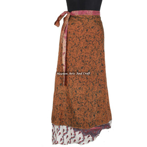 Fabricante de Faldas Largas Envolventes de Seda, Última Moda, Falda Larga Envolvente Sexy para Mujer/ Falda Larga Envolvente 100% Seda - Product Image 4