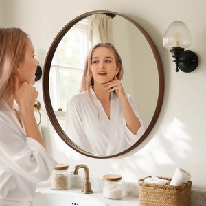 Miroir mural décoratif élégant, miroir moderne pour la maison, salon, chambre et hôtel, au meilleur prix - Product Image 1