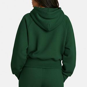 Sudadera con Capucha Oversize de Algodón 100% para Mujer al por Mayor - Colores Sólidos, Manga Larga, Estilo Casual Urbano - Product Image 2
