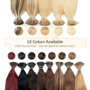 Extensiones de punta en I humanas Remy vietnamitas de alta calidad, resistentes al calor, sin desprendimiento, Super doble dibujado, para uso en salón - Product Image 2