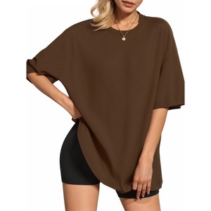 Camiseta de Mujer de Color Sólido de Primera Calidad para Exportación |   Colección Modern Essentials, Camiseta de Algodón Sólido de Lujo para Mujer de BD - Product Image 1