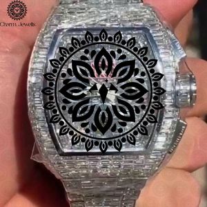 Montre de luxe Charm Jewells en acier inoxydable, boîtier carré 40 mm, mouvement mécanique analogique, pour homme, résistance à l'eau 10 bars, bracelet tendance - Product Image 3