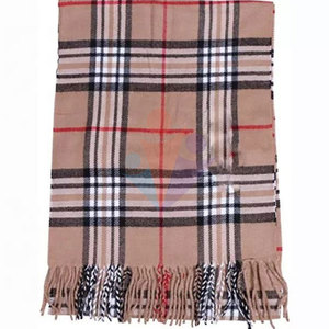 Winter Wear High Quality Men's Scarf 100% Cotton Warm Knitted Lightweight 300g Solid Pattern Customizable THREE MAN SPORTS - Product Image 2