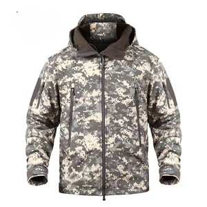 เสื้อแจ็คเก็ตทหารผู้ชายแบบ Softshell กันน้ำสำหรับกิจกรรมกลางแจ้ง มีซิป หลายสี ลายพราง พร้อมฮู้ด - Product Image 5