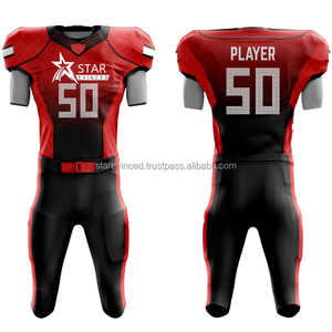 Uniforme de Fútbol Americano en Todas las Tallas, Precio Bajo, Superventas, Talla Grande, 100% Poliéster, Secado Rápido, Transpirable, Antibacteriano, Anti-UV - Product Image 4