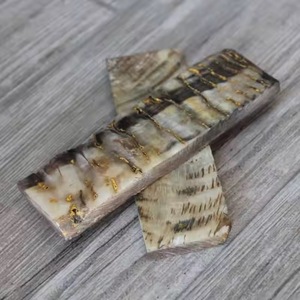 Écailles de corne de mouton naturelles pour manche de couteau, écailles de corne de bélier pour fabrication de couteaux DIY, matériau brut pour manche de couteau, matière première pour manche de couteau. - Product Image 2