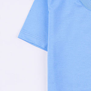 T-shirt pour garçons, léger, en coton, manches courtes, style décontracté, col rond, avec logo personnalisé - Product Image 4