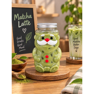 Botella PET Festiva de Navidad con Diseño de Santa Claus, 350 ml, con Tapa de Rosca de Aluminio Plateado de 55 mm - Envases para Bebidas Navideñas al por Mayor - Product Image 4