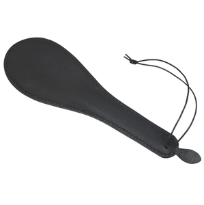 Cowhide <b>Leather</b> Belting Paddle with <b>Riveted</b> Handle for Strong Impact BDSM Play - Product Image 4