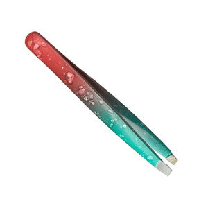 Matte Black Eyebrow Tweezers <b>Precision</b> Slant Tip Beauty <b>Tool</b> For Salon Use Mini Travel Eyebrow Tweezers - Product Image 4