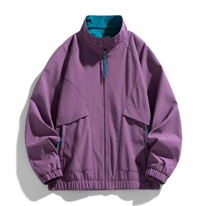 Men's Jacket Trendy Windproof <b>Waterproof</b> Casual Workwear Stand Collar Jacket for Spring and Autumn New Coat man - Product Image 4