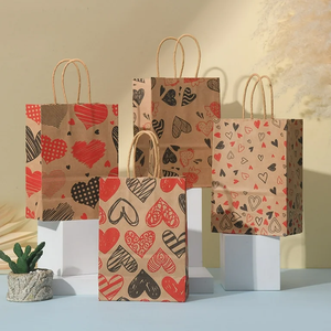 Colorful Art Paper Gift <b>Bags</b> With Twisted Handles Recyclable Standard Flat <b>Bags</b> For Business Shopping - Product Image 6
