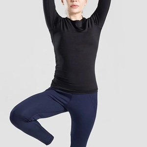 Camiseta de compresión transpirable para mujer 2026, control de abdomen, moldeadora corporal, 90% poliamida 10% elastano, camisetas con transferencia térmica - Product Image 2