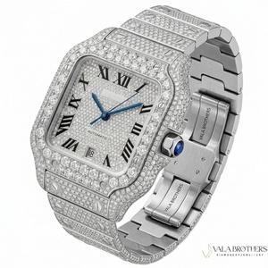 Reloj de Lujo con Diamantes Moissanite para Hombre y Mujer, Estilo Hip Hop, Brillante, de Diseño Premium - Product Image 1