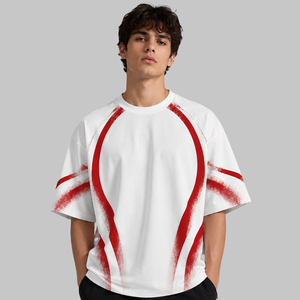 T-shirts surdimensionnés pour hommes, fabricant, coton premium, coupe ample, streetwear, t-shirts décontractés - Product Image 2