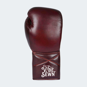 Gants de boxe d'entraînement en cuir personnalisés de 16 oz, fermeture à lacets réglable au poignet, unisexe, rouge et blanc, logo personnalisé - Product Image 4