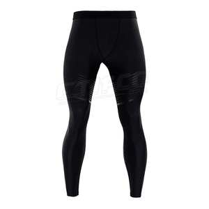 Low Moq <b>Men's</b> Compression <b>Leggings</b> High Waist Elastic Waist Gym Sports Wear Quick Dry Breathable <b>Waterproof</b> Spandex/Polyesters - Product Image 2