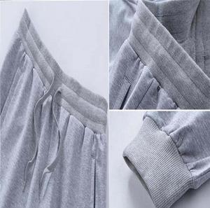 Men's High Quality Casual Sweatpants Cotton Fleece Trousers <b>Elastic</b> Drawstring <b>Lace</b> Decoration Custom Logo Sweat Pants - Product Image 6