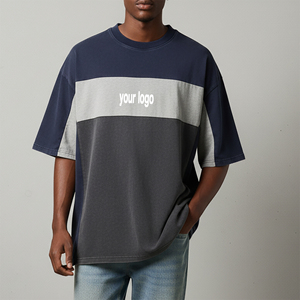 Camiseta de Hombre de Alta Calidad con Logotipo Serigrafiado Personalizado, 210g, 100% Algodón, Ecológica, Estilo Hip Hop, Corte Holgado, Manga Corta - Product Image 1