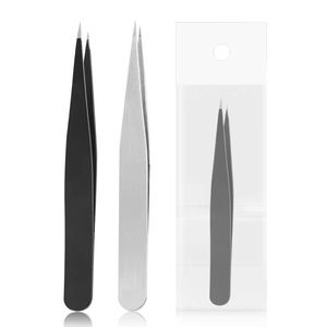 Pince à épiler chirurgicale créative en acier inoxydable de haute qualité, antistatique, durable, 10 mm, pointe dentelée, personnalisable - Product Image 1