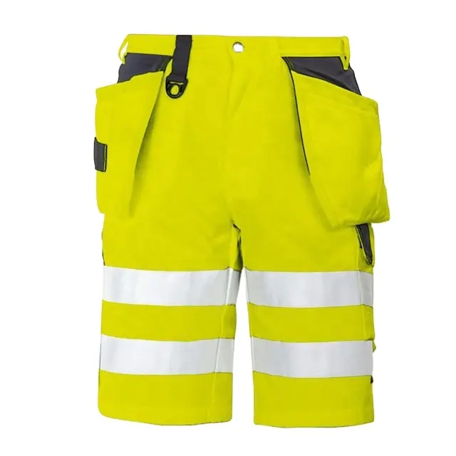 Hi VIS Polo quần short với tùy chỉnh in ấn hoặc thêu trực tuyến bảo hộ lao động