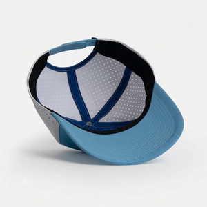 Wholesale Custom Logo Two Tone Perforated Golf Cap 6 Panel Mid Profile Waterproof Rope <b>Hat</b> with Laser Cut Holes Performance <b>Hat</b> - Product Image 5